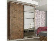 Guarda Roupa Armario Roupeiro Dalla Costa TW101E Espelhado 02 Portas 1.79 m